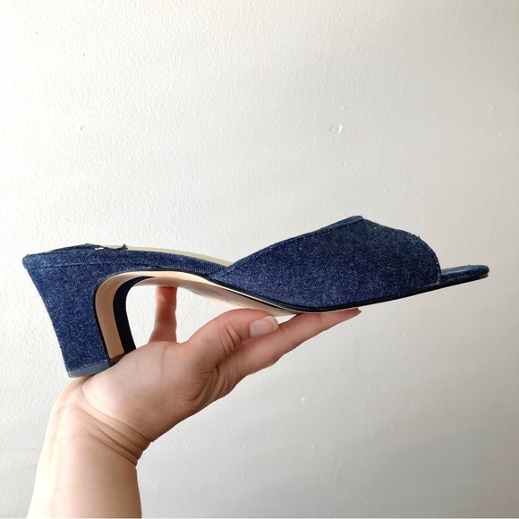 Chinese Laundry • Y2K Denim Kitten Heel Mule in Indigo - Picture 9 of 13